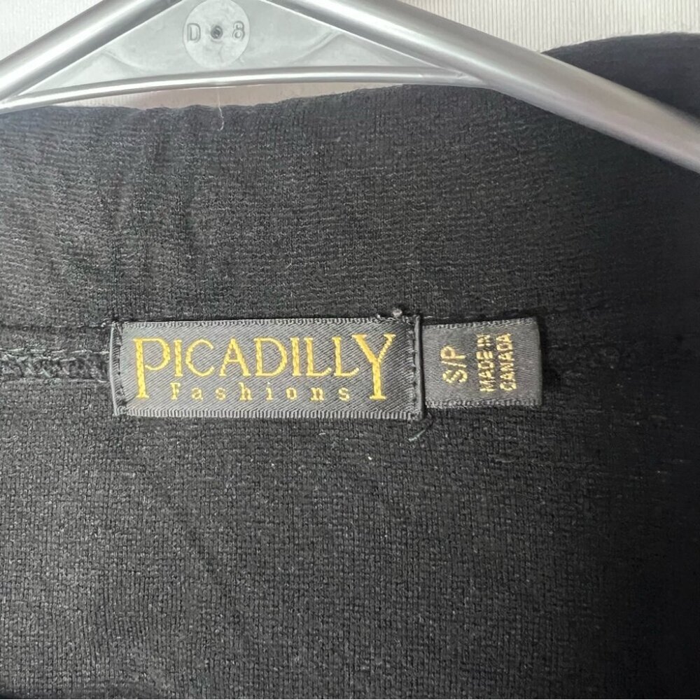 Picadilly Fashion long sleeve Black Button Down Shirt collared - Picture 5 of 6